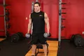 Squat haltères sur banc