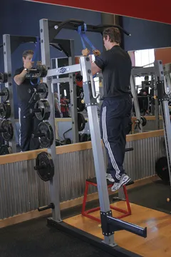 Squat box haut une jambe