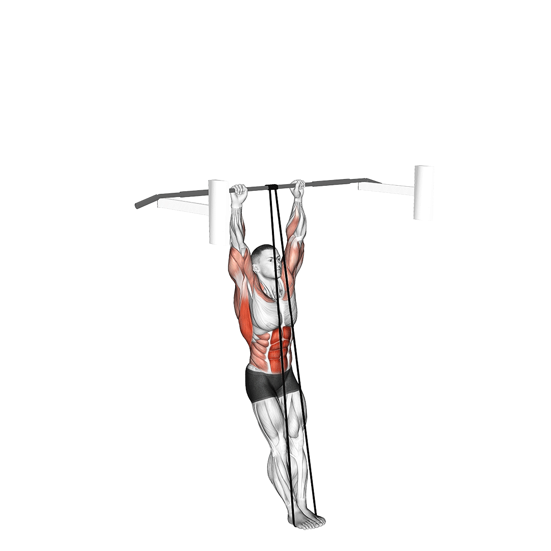 Muscle-up assisté à l'élastique