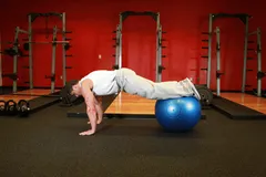 Exercise Ball Pull-In