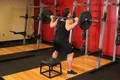 Barbell Squat To A Bench