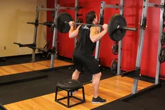 Barbell Squat To A Bench