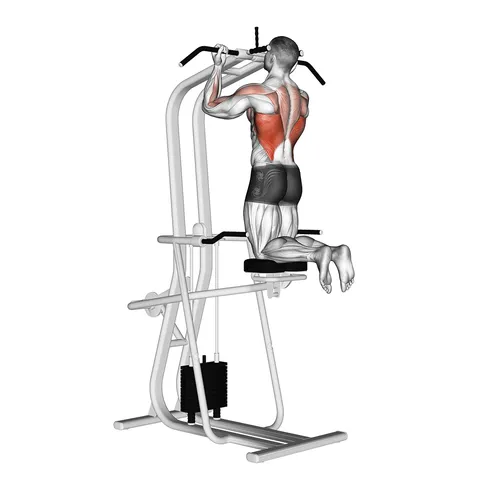 Lever Assisted Chin Up (kneeling)
