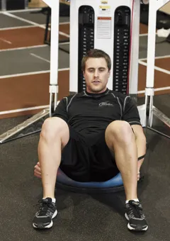 Crunch poulie sur Bosu avec flexions latérales