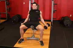 Curl biceps interne incliné