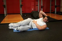 Crunch obliques au sol