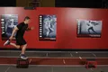 Saut foulée une jambe