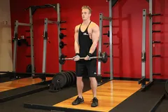 Curl barre EZ prise serrée