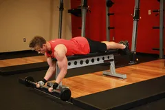 Curl barre banc haut allongé