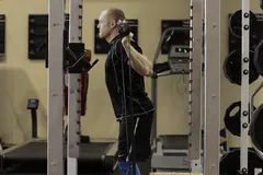 Box Squat with Bands