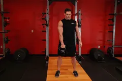 Arraché fendu un bras kettlebell