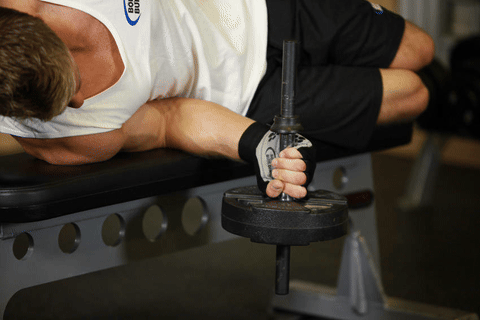 Pronation allongé aux haltères