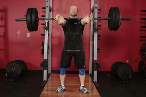 Squat avant prise d'épaulé