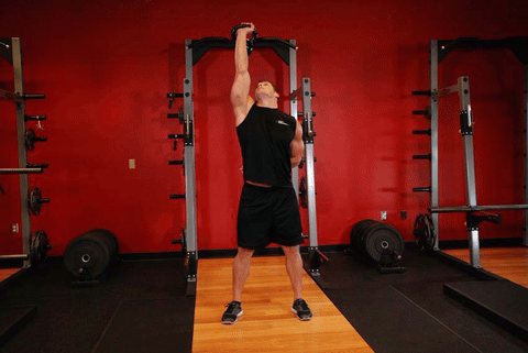 Moulin à vent avec kettlebell avancé