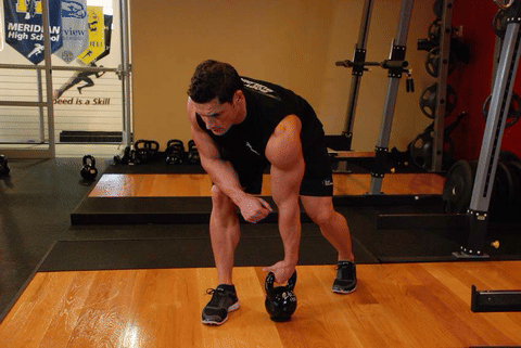 Rowing un bras kettlebell