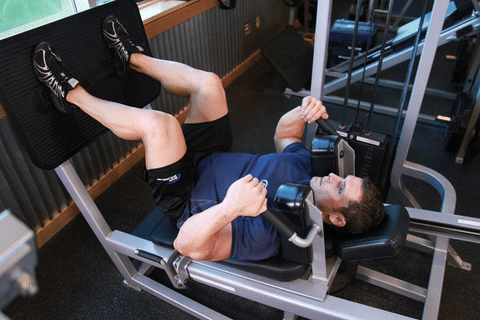 Squat machine allongé