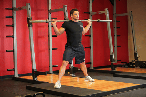 Squat latéral avec barre